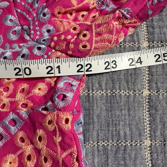 Chicwish Pink Embroidered Eyelet Midi Dress NWT Size 2XL - Picture 12 of 12